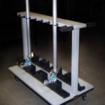 IV Pole Custom Cart for Storage and Moving LTW Ergonomic Solutiosn
