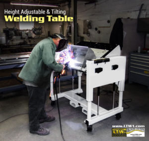 Welding Table - Height Adjustable Tilting Welding Table by LTW Ergonomic Solutions