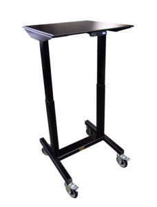 Fast Lift Height Adjustable E2 Table with Column Lifts by LTW Ergonomic Solutions - Raised