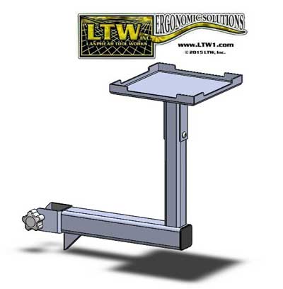 LTW Small Accessory Arm for Workstations and Tables by LTW Ergonomic Solutions - 1