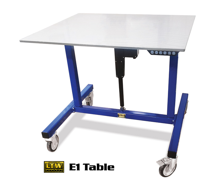 Industrial Height Adjustable Table by LTW Ergonomic Solutions