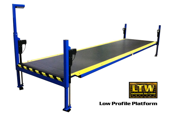 Height Adjustable Operator Platform Lift - Low Profile Platform by LTW Ergonomic Solutions