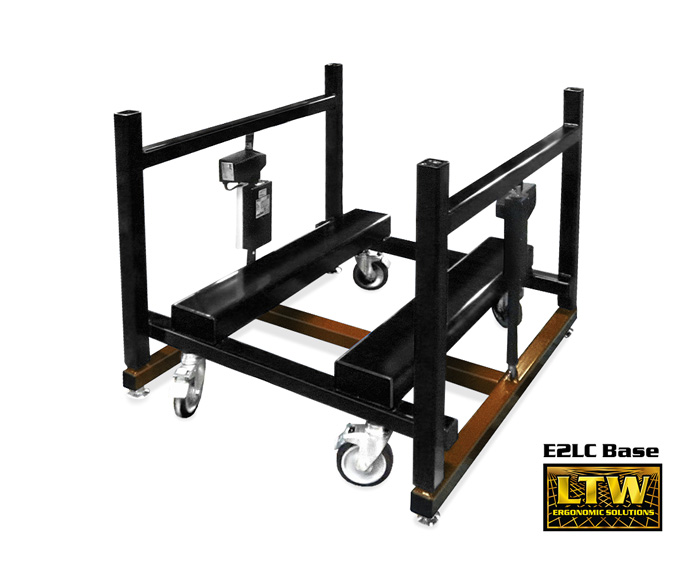 Industrially Height Adjustable E2LC Machine Base by LTW Ergonomic Solutions