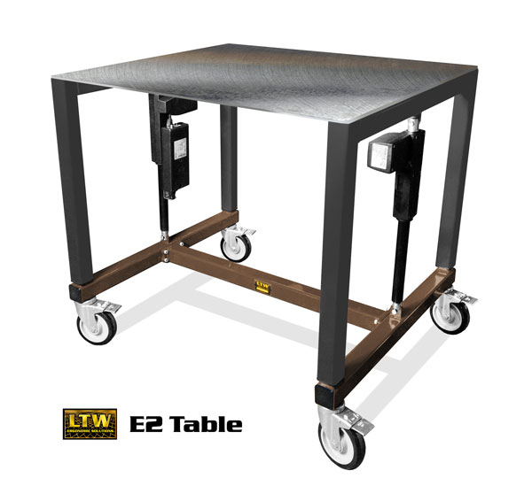 Height Adjustable Machine Base Industrial E2 Table by LTW Ergonomic Solutions