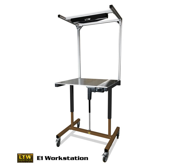 Height Adjustable Industrial E1 Workstation by LTW Ergonomic Solutions