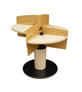 LTW, Inc. LTW Ergonomic Solutions Conference Meeting Table Standing Meeting Table adjustable height conference table round mushroom