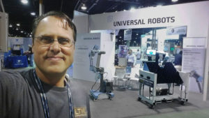 LTW Ergonomic Solutions with Universal Robots at The ASSEMBLY Show - CoBase™ for Cobots - Height adjustable cobot table