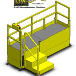 E4LC Height Adjustable Operator Platform Lift - Raised - LTW Ergonomic Solutions