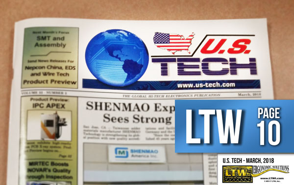 Collaborative Robot Table in U.S. Tech Magazine - LTW Ergonomic Solutions