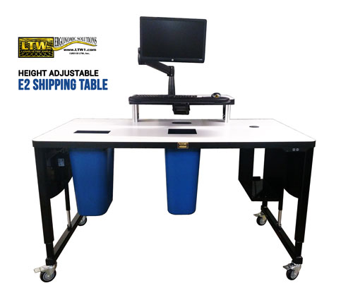 E2 Shipping Table Height Adjustable Ltw Ergonomic Solutions