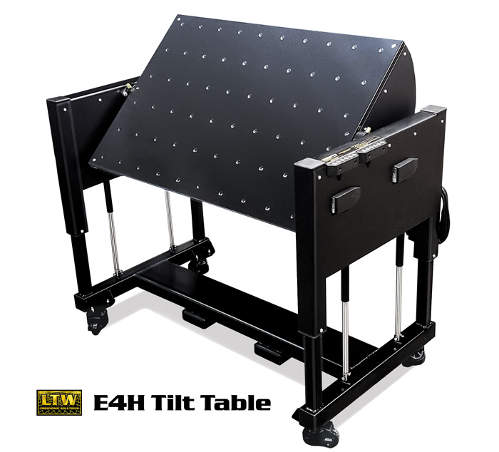 E4H Tilt - Height Adjustable Industrial Table with Tilting Tabletop by LTW Ergonomic Solutions