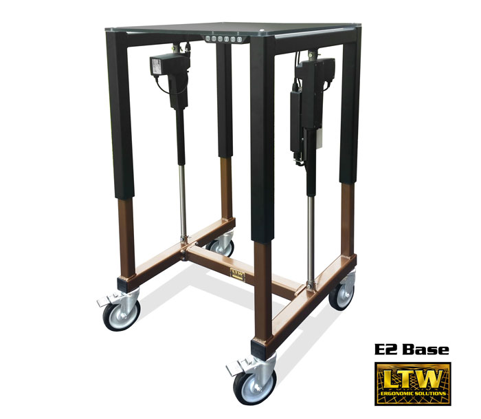 E2 Height Adjustable Machine Base for Industrial Ergonomics by LTW Ergonomic Solutions