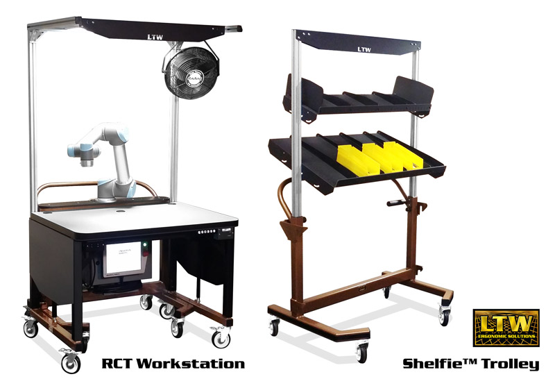RCT Workstation | Height Adjustable Workstation for Kitting by LTW Ergonomic Solutions