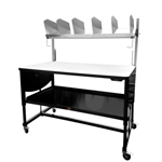 Industrially Height Adjustable Packing and Shipping Workstation by LTW Ergonomic Solutions