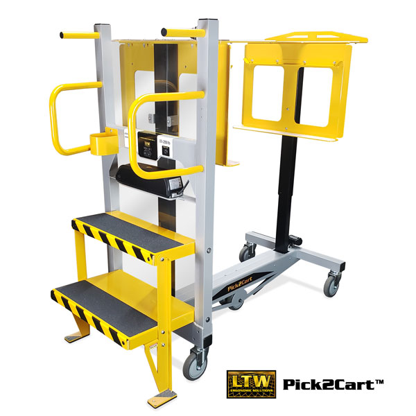 LTW Pick2Cart™ - Height Adjustable Distribution Center Picking Cart
