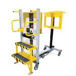LTW Pick2Cart™ - Height Adjustable Distribution Center Picking Cart - Heights Compared