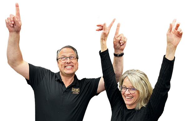 John and Mindy Lanphear at LTW Ergonomic Solutions