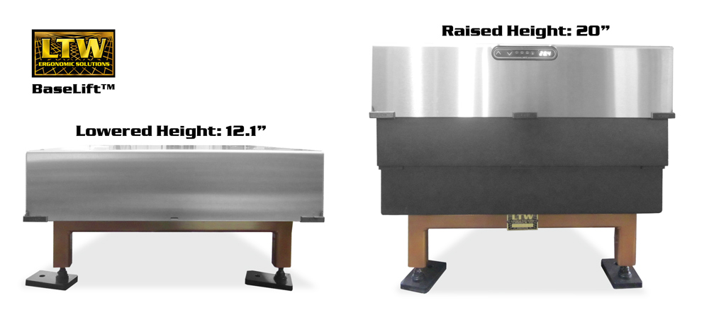BaseLift™ Heavy Material Electric Lift by LTW Ergonomic Solutions